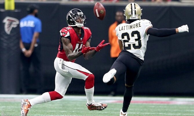 Los Halcones de Atlanta buscan romper el dominio de los Santos de Nueva Orleans en el Sur.