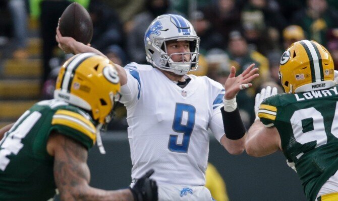 Matthew Stafford y los Leones de Detroit visitan a los Empacadores de Green Bay