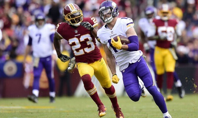 Kirk Cousins y los Vikingos de Minnesota no contarán con Adam Thielen ante los Pieles Rojas de Washington