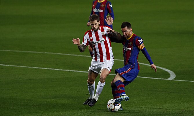 Messi tiene una alta cuota goleadora en el Athletic Club vs Barcelona y buscará marcar en la Final.