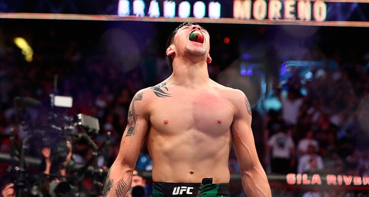 Brandon Moreno, en la imagen, se enfrenta a Figueiredo en la UFC 270 en el Moreno Vs Figueiredo 3.