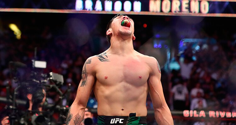 Brandon Moreno, en la imagen, se enfrenta a Figueiredo en la UFC 270 en el Moreno Vs Figueiredo 3.