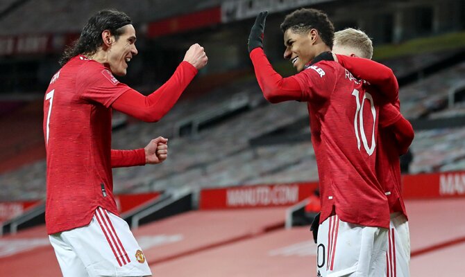 Cavani y Rashford serán jugadores clave en las apuestas para el Arsenal Vs Manchester United
