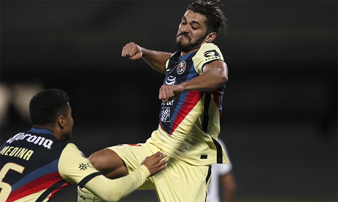 Imagen de un jugador celebrando un gol. Cuotas cuartos de Final del Guardianes 2021 de la Liga Mx.