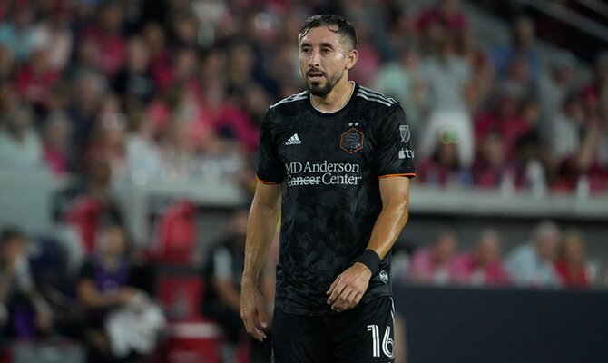 Hector Herrera en partido del Houston Dynamo en la MLS 2023