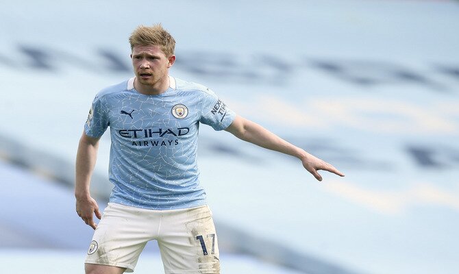 Kevin de Bruyne es el líder de asistencias de los Citizens, hombre destacado para el Manchester City vs Manchester United.
