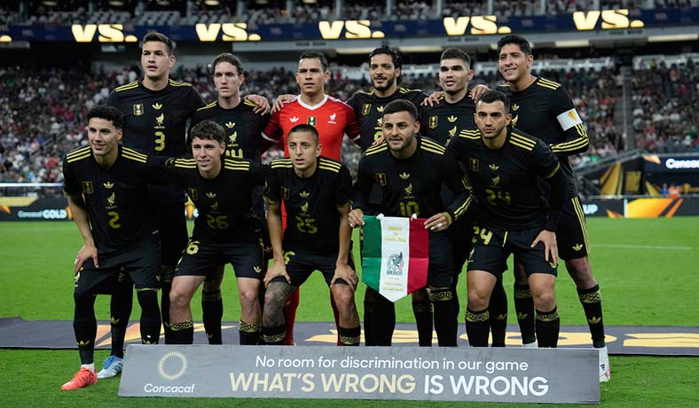 La Selección Mexicana antes del partido contra Costa Rica