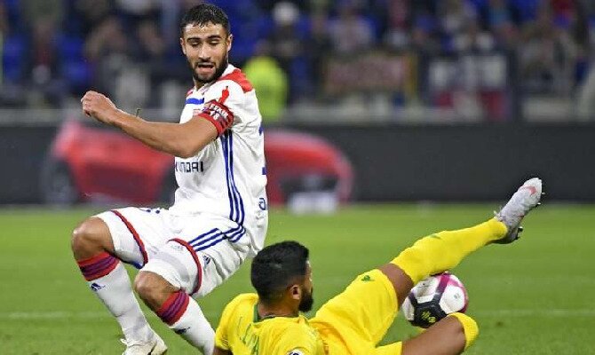 El Olympique de Lyon empató contra el Nantes