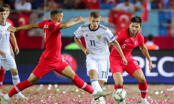 Rusia contra Turquía en la UEFA Nations League