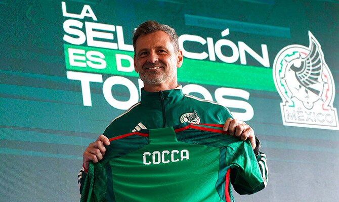 Diego Cocca en su presentacion como nuevo tecnico de la Seleccion Mexicana