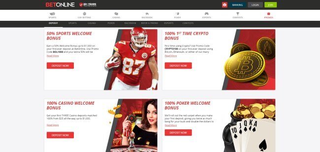 BetOnline bono