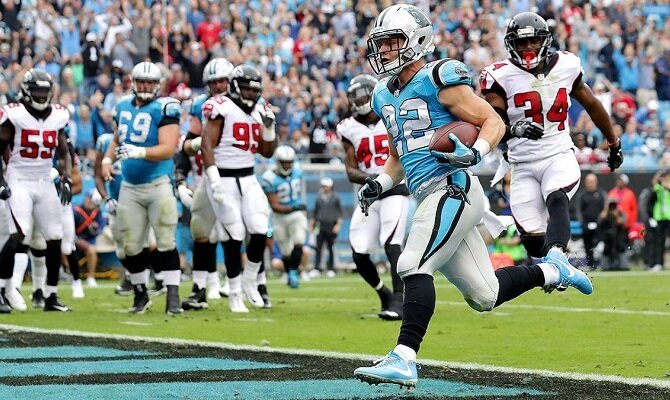 Christian McCaffrey y las Pateras buscan sorprender a los Halcones en Atlanta.