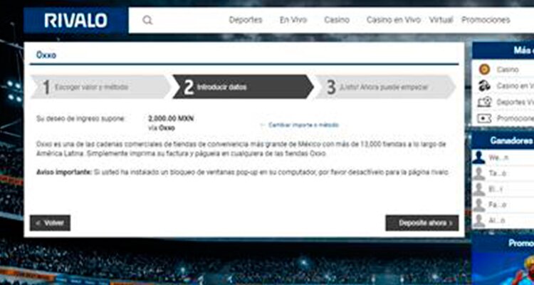 ayuda para depositar con Oxxo