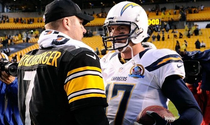 Dos leyendas se enfrentan este domingo cuando los Acereros de Pittsburgh y Cargadores de Los Angeles se vean las caras.