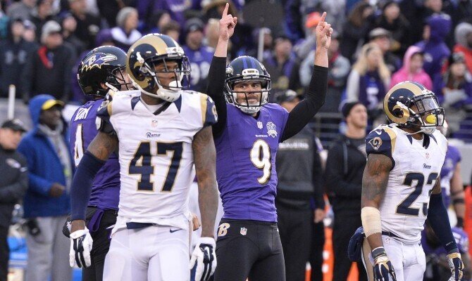 Los Cuervos de Baltimore visitan a los Carneros de Los Angeles.